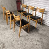 6 vintage Scandinavian chairs