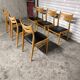 6 chaises scandinave vintage