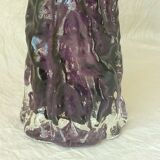 Glass hyacinth vase waffle effect 20 eme