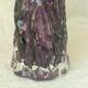 Vase à jacinthe en verre effet gaufre 20 eme