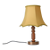 Large Vintage Bedside Lamp / French Style Table Light / Gold Textile Shade