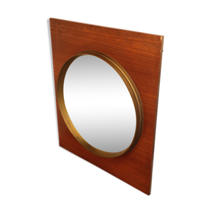 miroir vintage en teck,