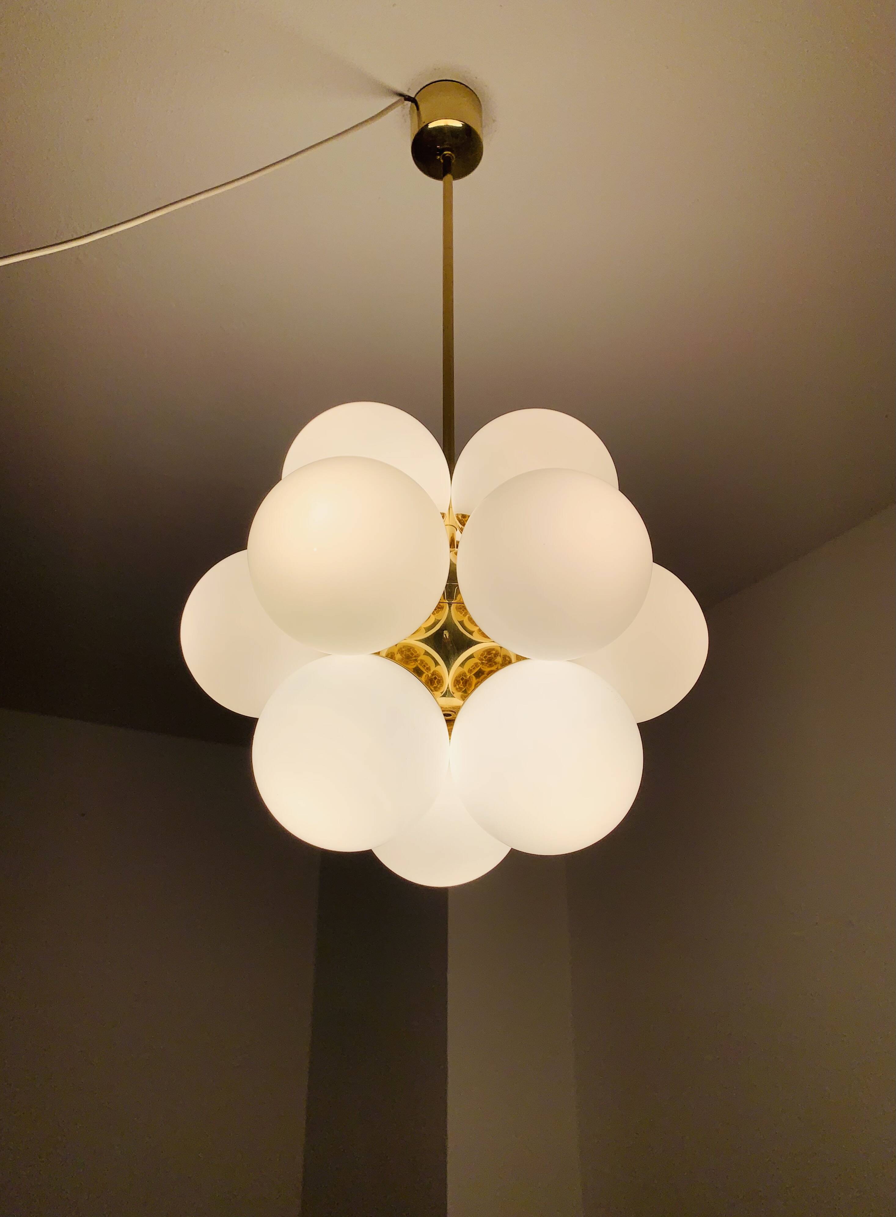1 of 2 Sputnik Chandeliers by Kaiser Leuchten