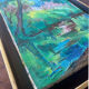 Table "Reflections in water" HST from 1942 by Marcelle GUETTA-FATTAL (1922-2009)