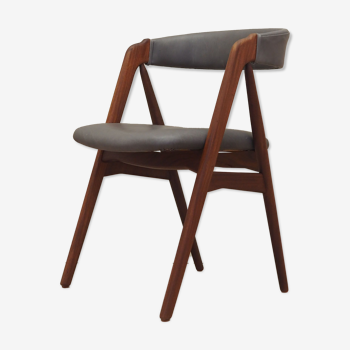 Chaise en teck, design danois, années 1960, designer: Th Harlev, fabrication: Farstrup Møbler