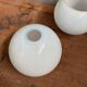 3 antique blue opaline globes 13.5 cm chandelier lamp