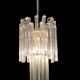 Lustre à prisme en verre de Murano moderniste italien, années 1970