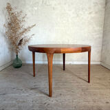 Scandinavian round table in rosewood by Ib Kofod Larsen