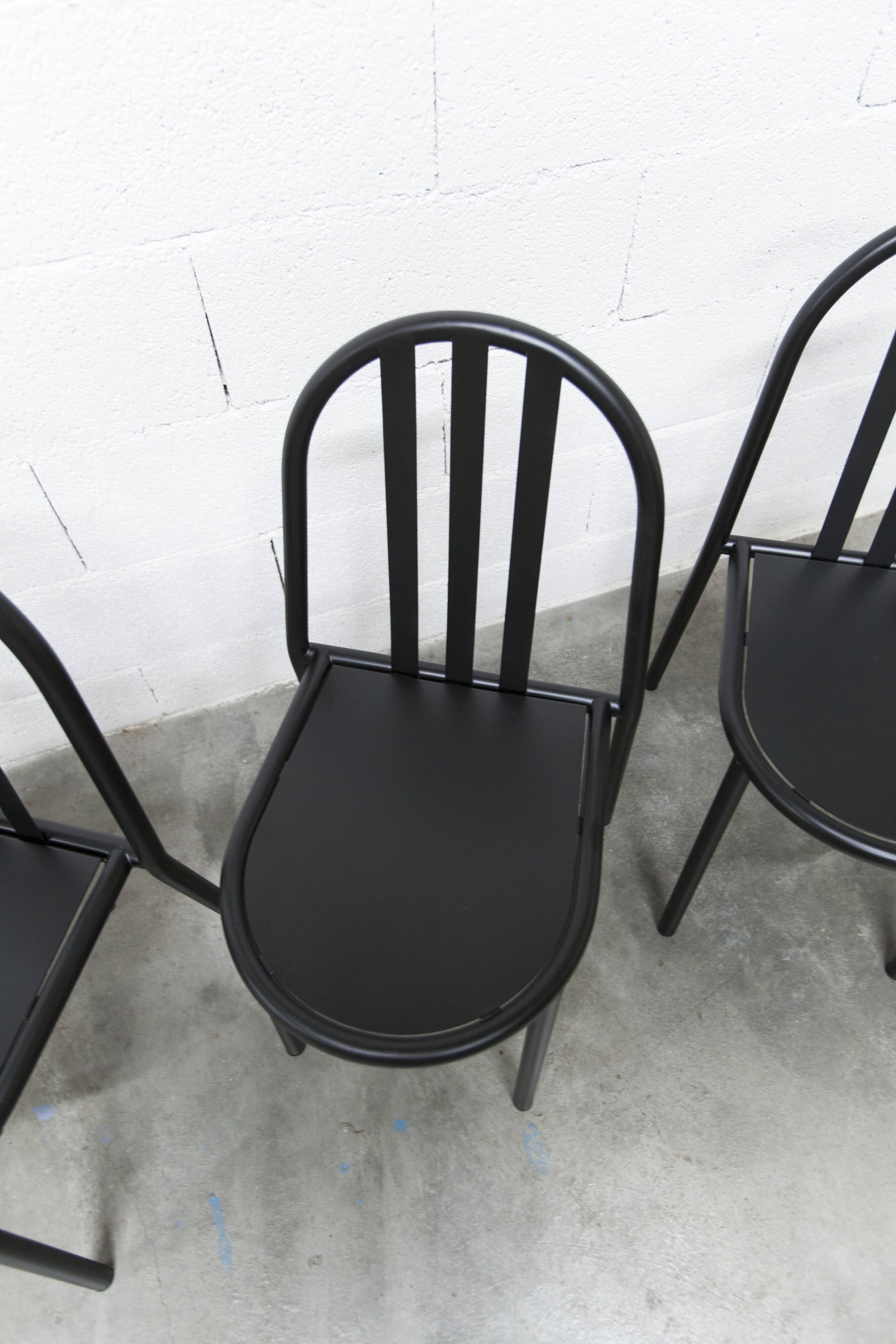 Set of 6 "202" model chairs by Robert Mallet Stevens 1980