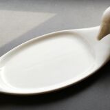 Goose-shaped porcelain foie gras dish