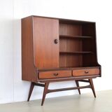 Vintage teak bookcase by Louis van Teeffelen