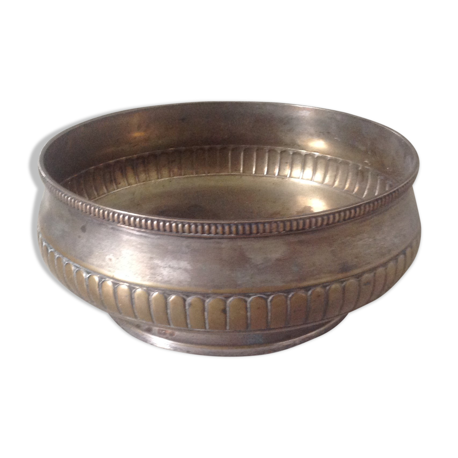 Silver metal compotier