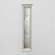 Neoclassical Silver Leaf Pier Mirror with Ringed Columns and Cornice, Italy