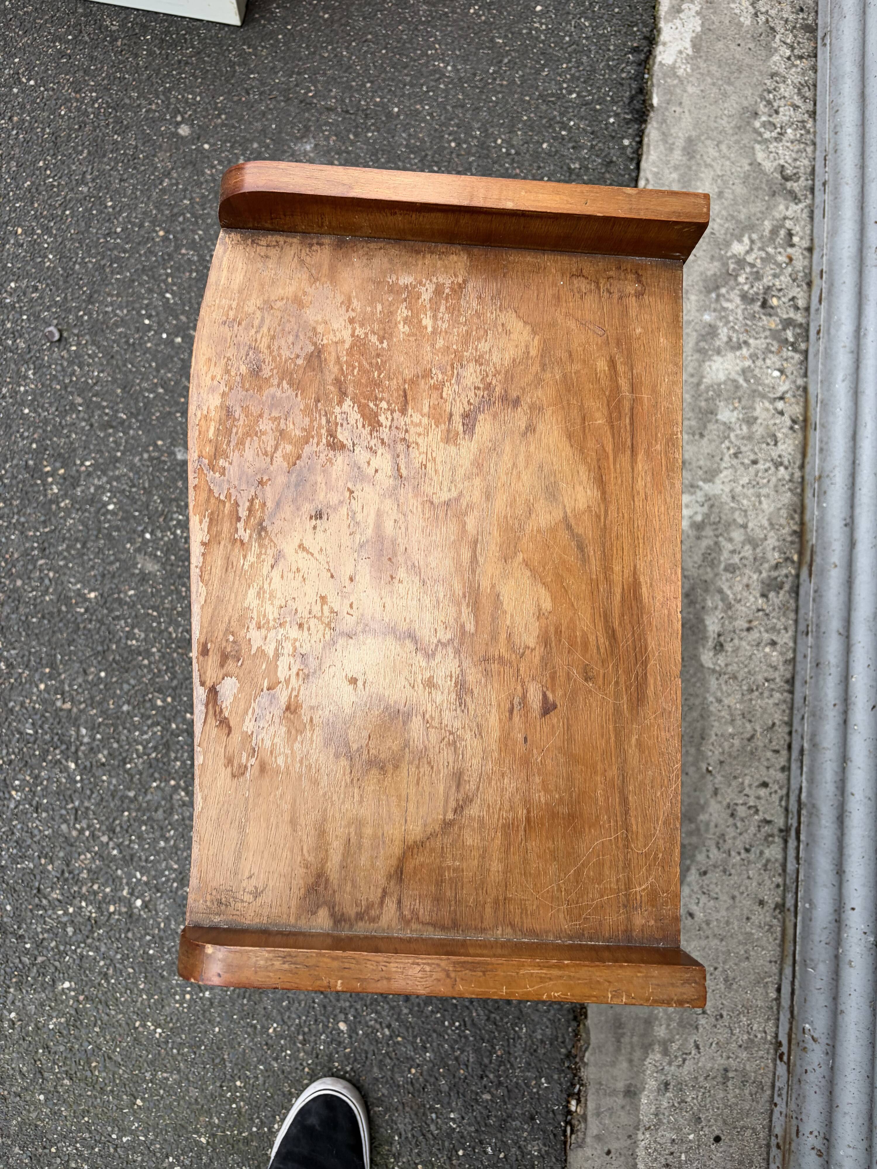 Magnificent Vintage Art Deco Bedside Table from the 1940s | Nightstand to Restore
