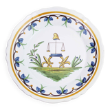 Revolution decorative plate in Nevers earthenware