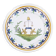 Revolution decorative plate in Nevers earthenware