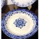 4 old Moustiers plates
