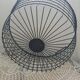 Black metal basket
