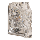 Pair of crystal wall lights by Kinkeldey, Germany, 1970s.