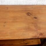 Table fer et bois meuble de metier