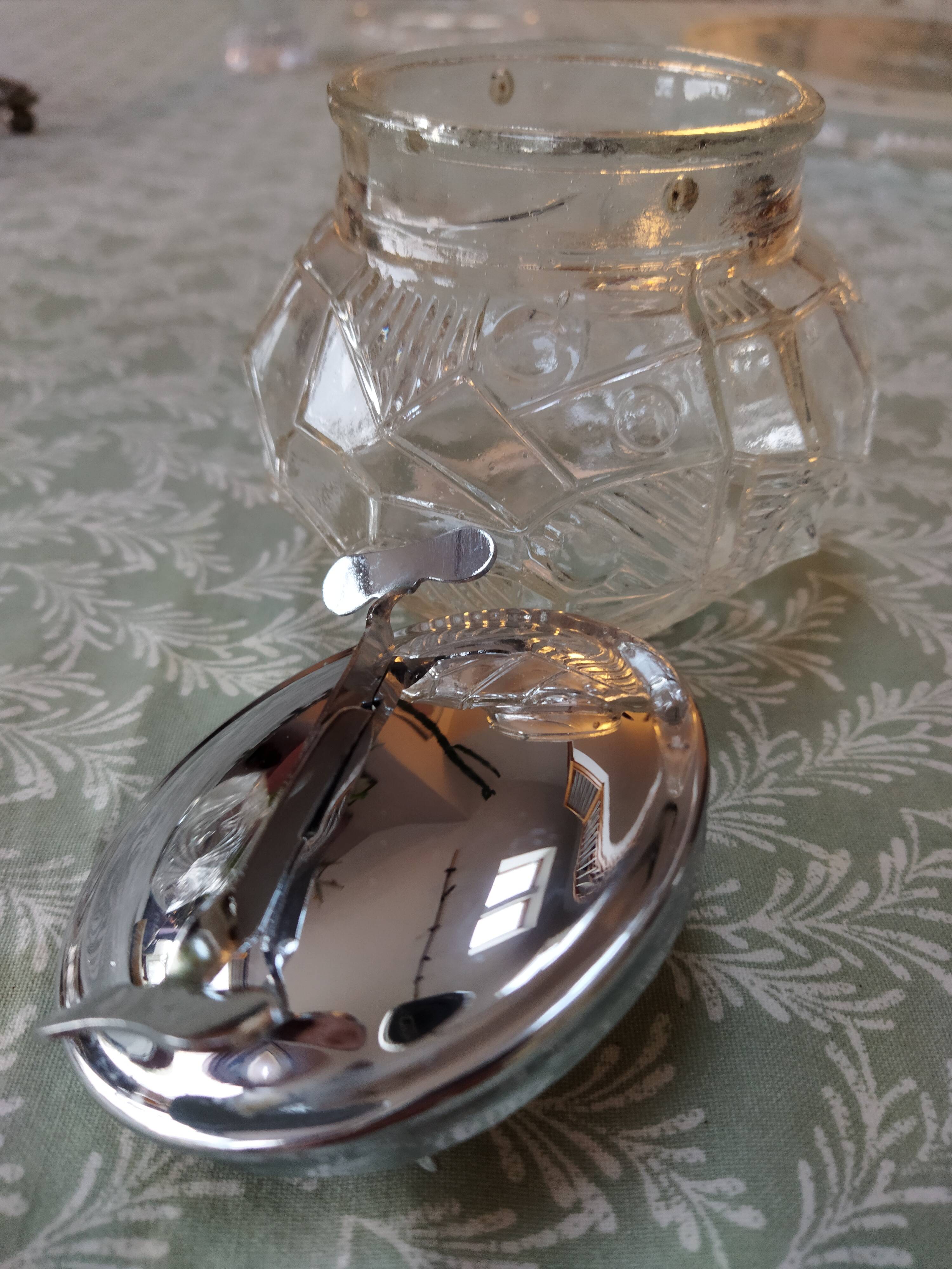 Sucrier vintage pinces intégrées