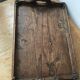 Art Nouveau tray in carved wood signed N.Faraut
