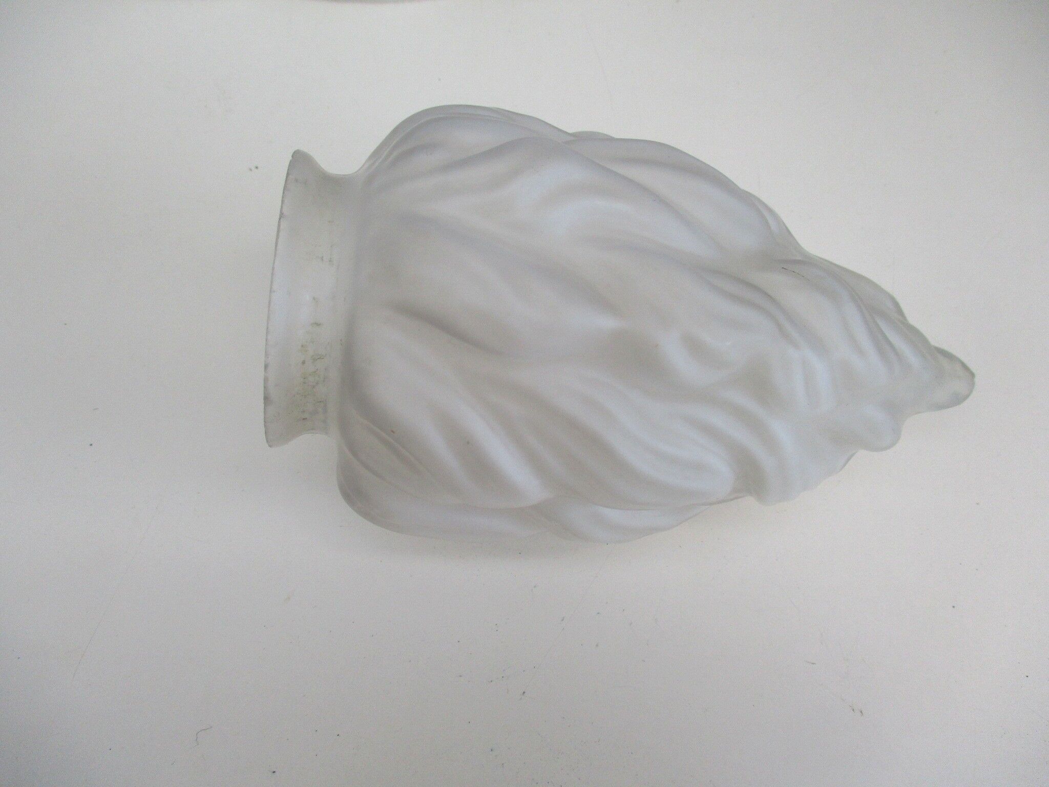 Frosted glass flame lampshade