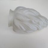 Frosted glass flame lampshade