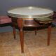 Coffee hot water bottle table in mahogany and brass XX