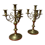 Pair of vintage brass candlesticks