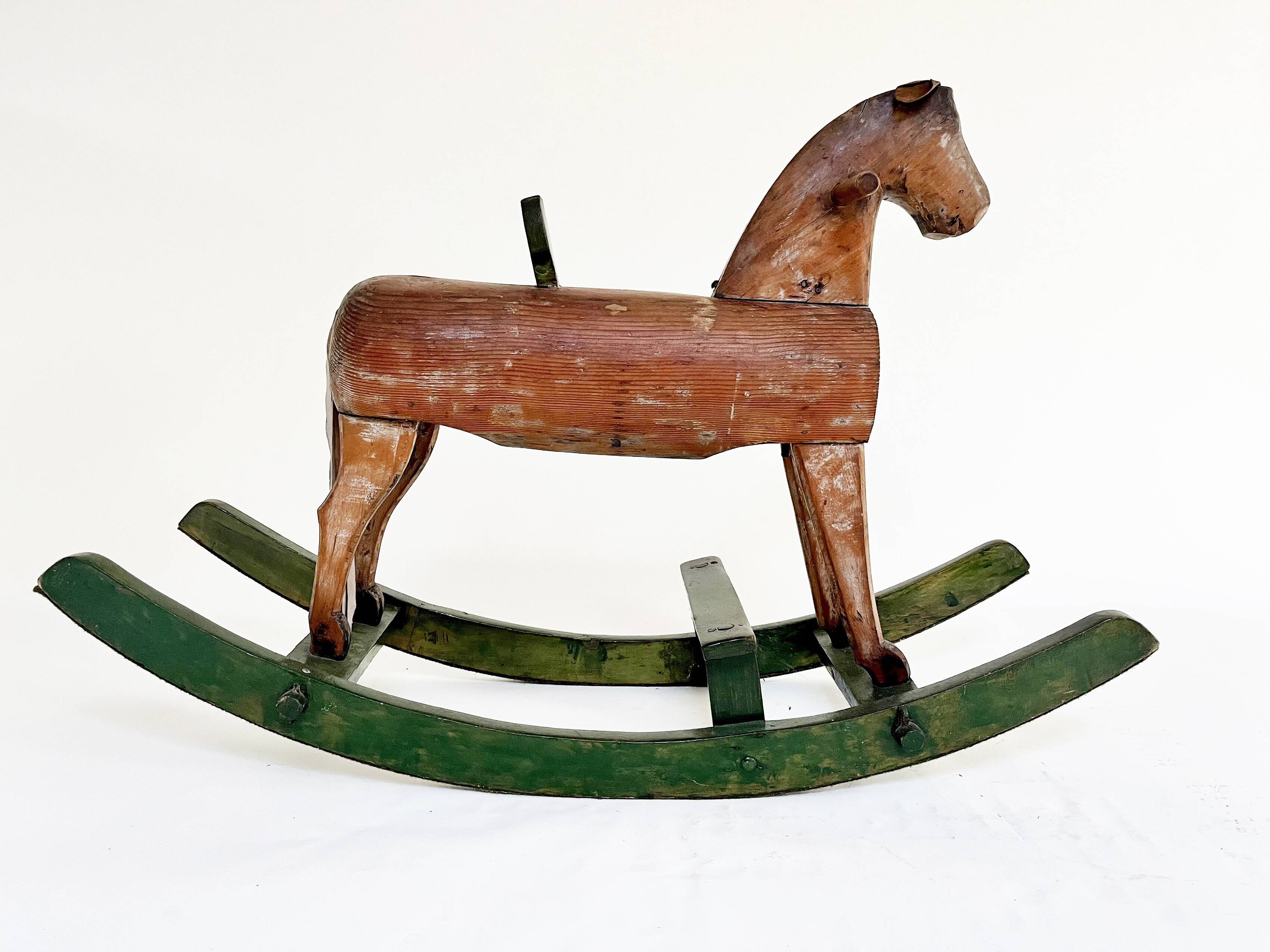 Wooden rocking horse