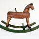 Wooden rocking horse