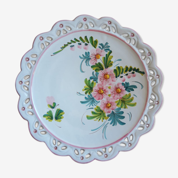 Decorative wall plate decore with vintage hand