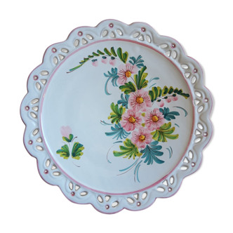 Decorative wall plate decore with vintage hand