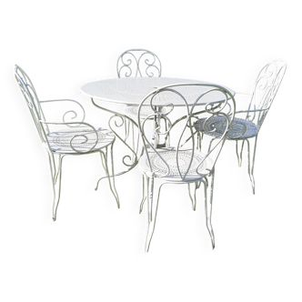 Wrought iron garden furniture