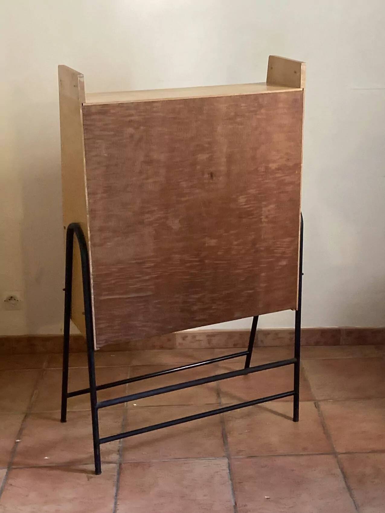 Wall-mounted secretary in the style of Jacques Hitier – 1960s