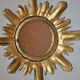 Golden sun mirror made in Italy 70