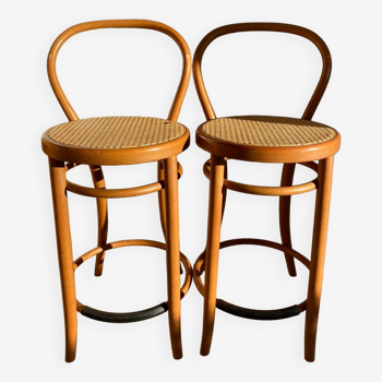 High cane bar chair