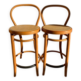 High bar chair in wickerwork