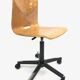 Woodmark vintage galvanitas Pagholz adjustable rotary work chair