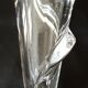 Vase of the crystal factory of Vannes le Châtel - " Verticalized cornucopia " - 70s