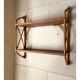 Vintage rattan shelf from the 60s
