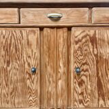 Mado buffet in restored pitch pine