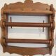 spice rack and paper towel holder in solid wood