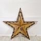 Pair of Vintage Industrial Marquee Star Wall Lights Distressed Gold Finish 1960s