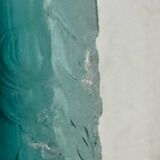 Designer engraved glass headboard