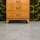 Vintage 1960s chest of drawers - 4 drawers - leg frame