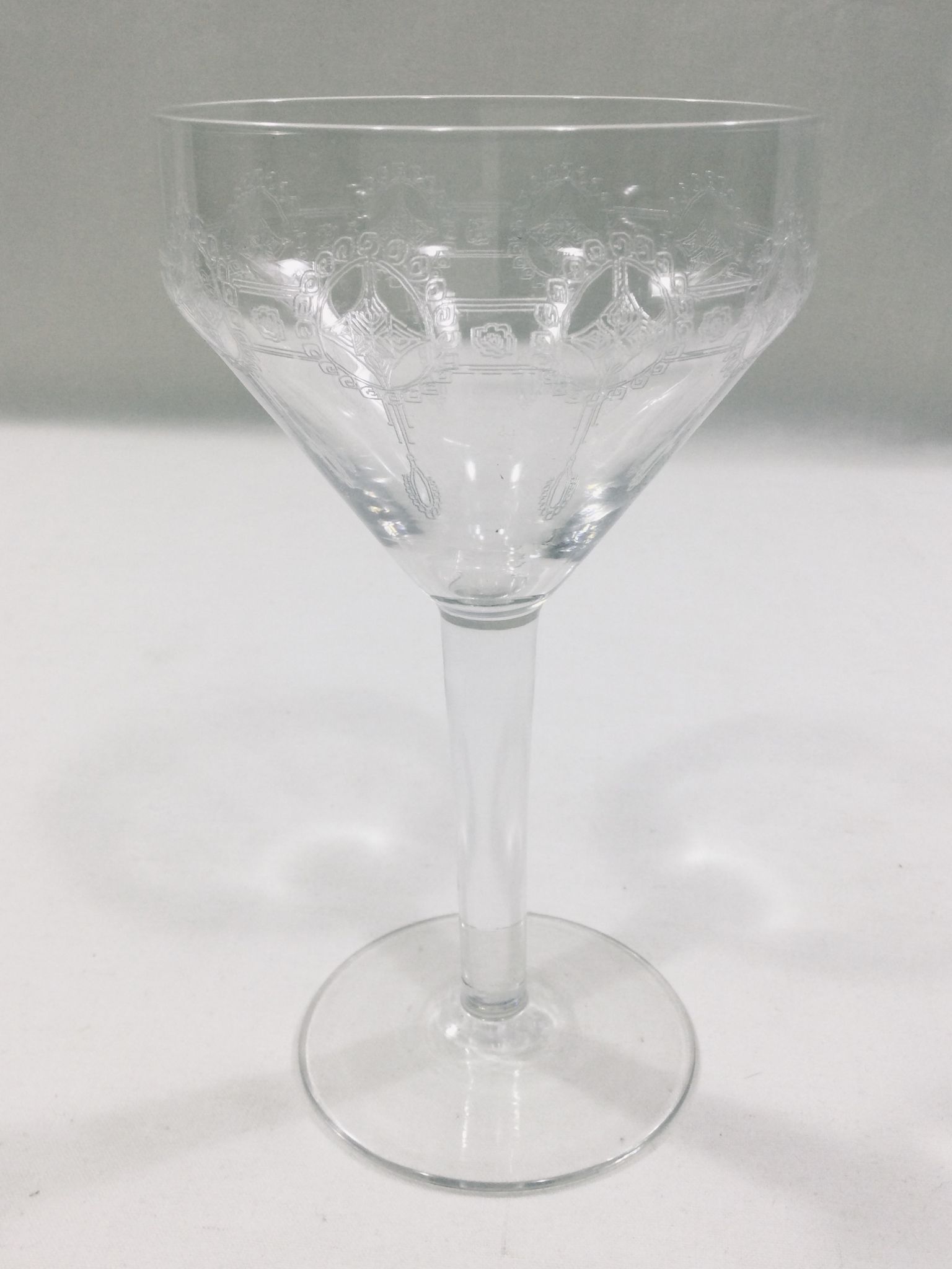 Art deco crystal glass service