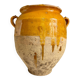 Grease pot, ochre glazed ceramic jar no. 2 - 18th century