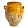 Grease pot, ochre glazed ceramic jar no. 2 - 18th century